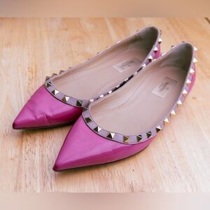 Valentino Garavani rockstud flats 39.5